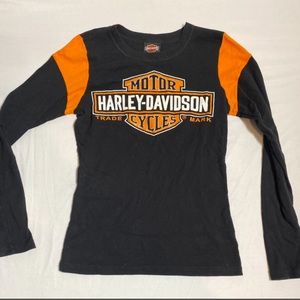 Harley Davidson graphic long sleeve top